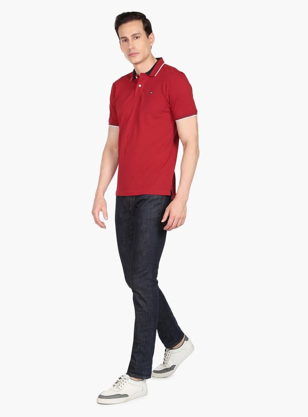ARROW SPORT Men Solid Regular Fit Polo T-shirt