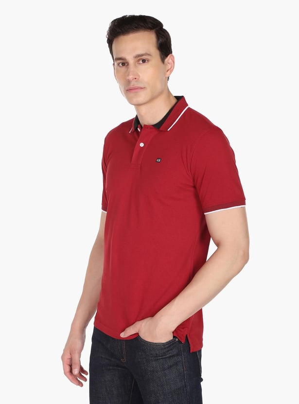 ARROW SPORT Men Solid Regular Fit Polo T-shirt