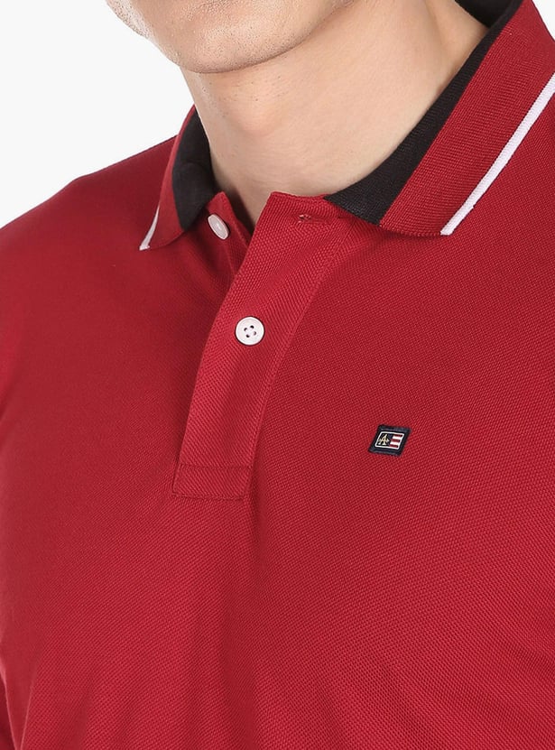 ARROW SPORT Men Solid Regular Fit Polo T-shirt