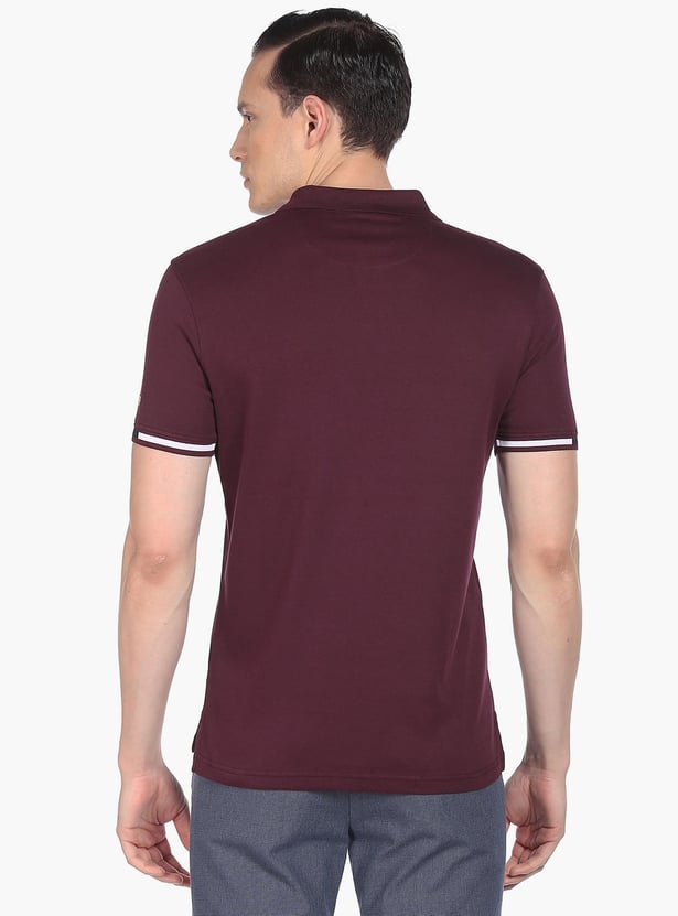 ARROW SPORT Men Solid Regular Fit Polo T-shirt