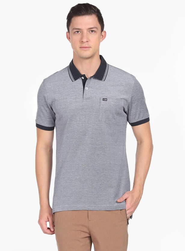 ARROW SPORT Men Heathered Regular Fit Polo Shirt