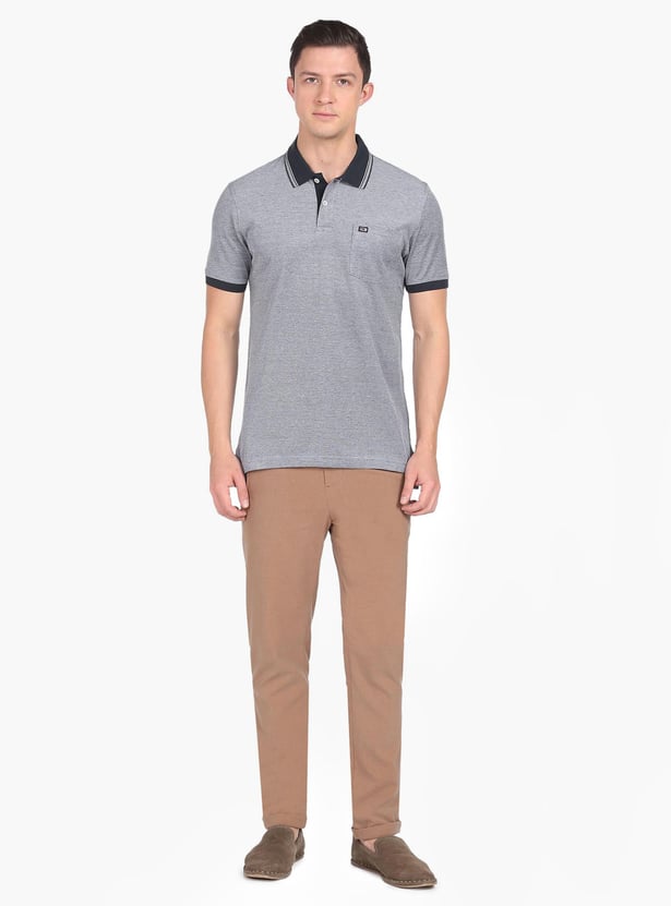 ARROW SPORT Men Heathered Regular Fit Polo Shirt