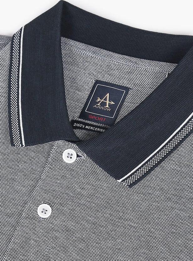 ARROW SPORT Men Heathered Regular Fit Polo Shirt