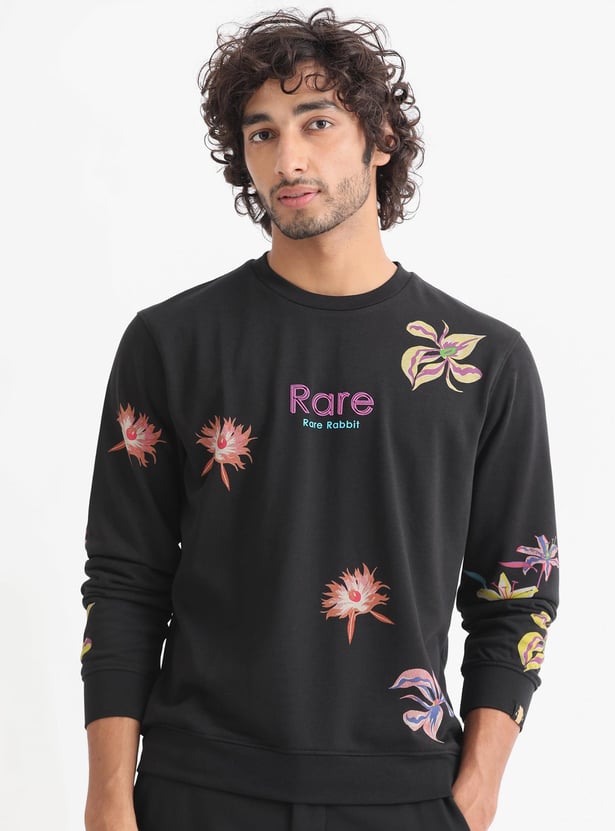Buy RARE RABBIT Men Floral Printed Sweatshirt from Rare Rabbit at
