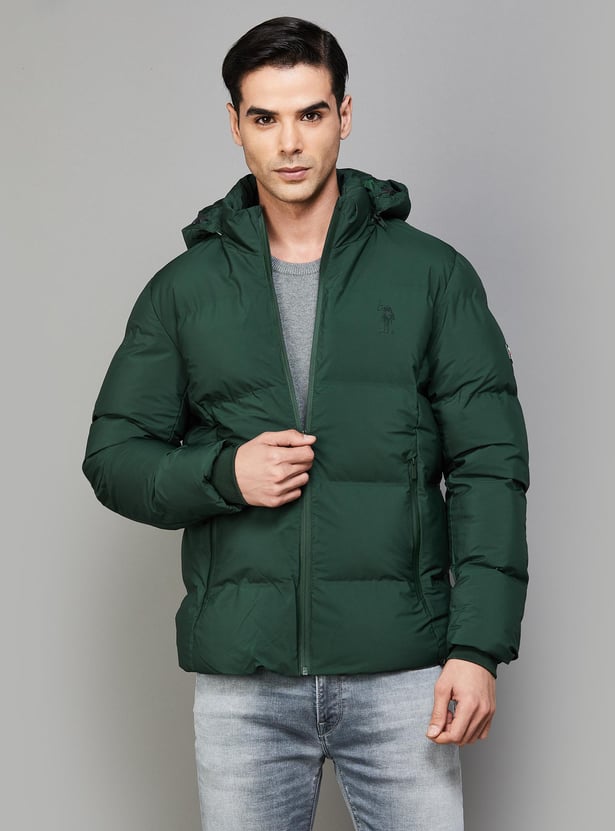Hooded Puffer Mens Olive Green Puffer Jacket Men′ S Packable Ultra
