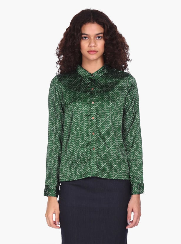FLYING MACHINE Women Geometric Printed Shirt