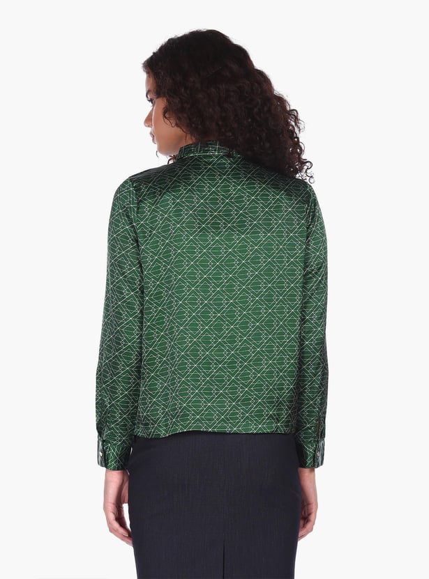 FLYING MACHINE Women Geometric Printed Shirt