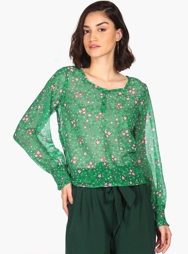 FLYING MACHINE Women Floral Printed Top