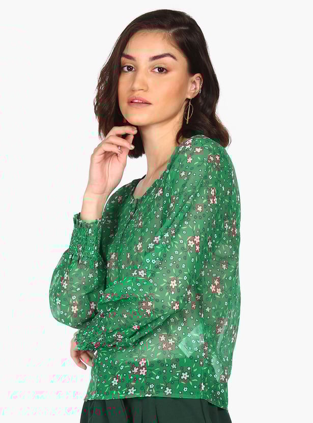 FLYING MACHINE Women Floral Printed Top