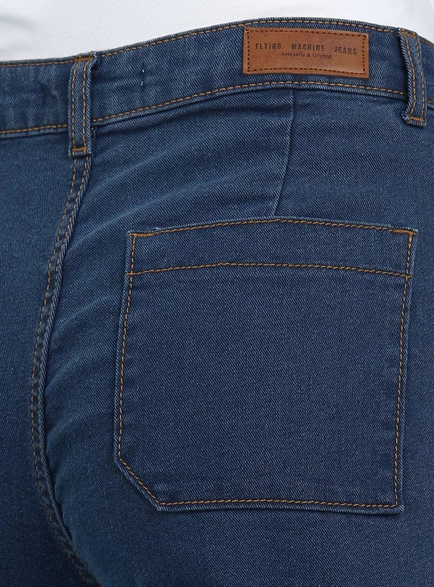 FLYING MACHINE Women Solid Wide Leg Jeans