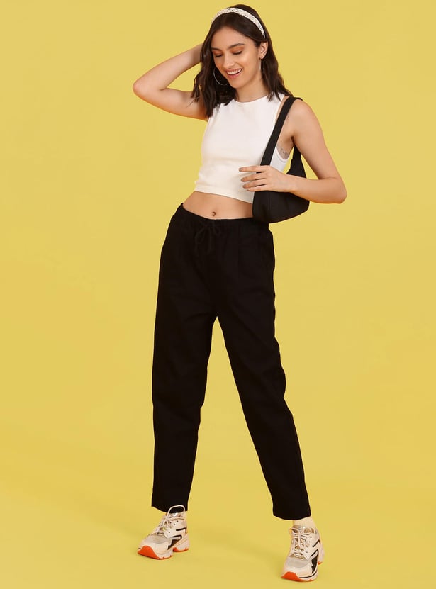 FLYING MACHINE Women Solid Jogger Jeans