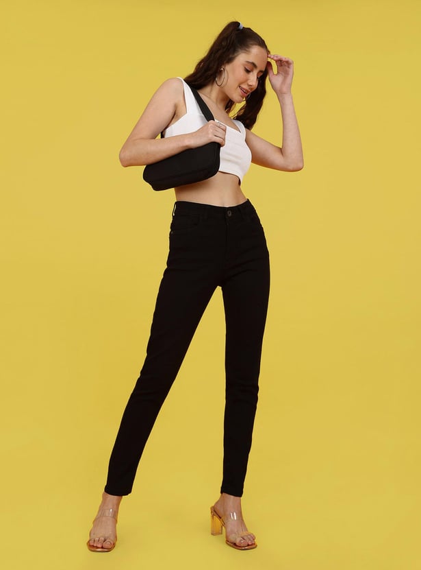 FLYING MACHINE Women Veronica Twill Jeans (Skinny)