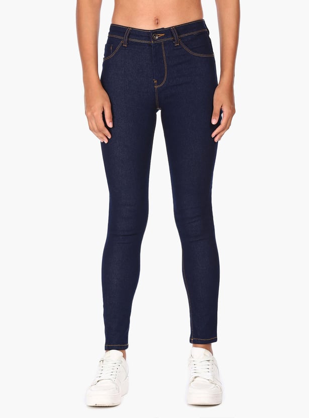 FLYING MACHINE Women Rinsed Slim Fit Jeans