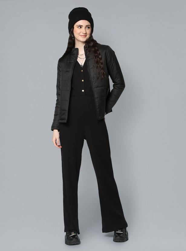 FLYING MACHINE Women Quilted Puffer Jacket