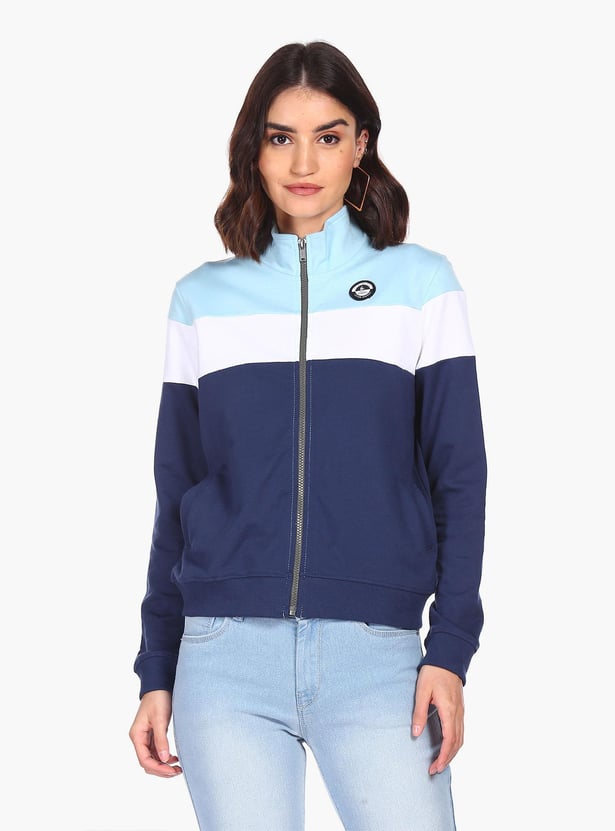 FLYING MACHINE Women Colourblocked Sweatshirt