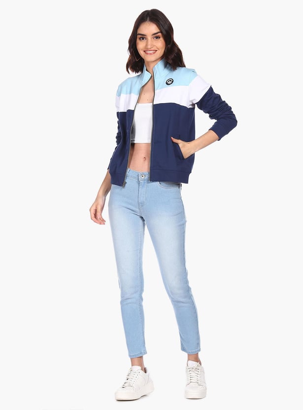 FLYING MACHINE Women Colourblocked Sweatshirt