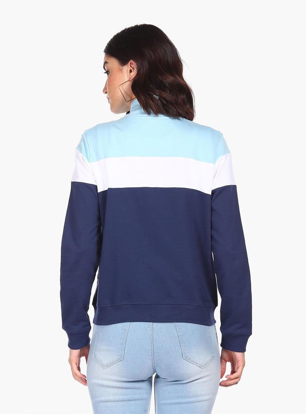 FLYING MACHINE Women Colourblocked Sweatshirt