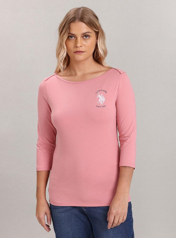 U.S. POLO ASSN. Women Solid T-shirt