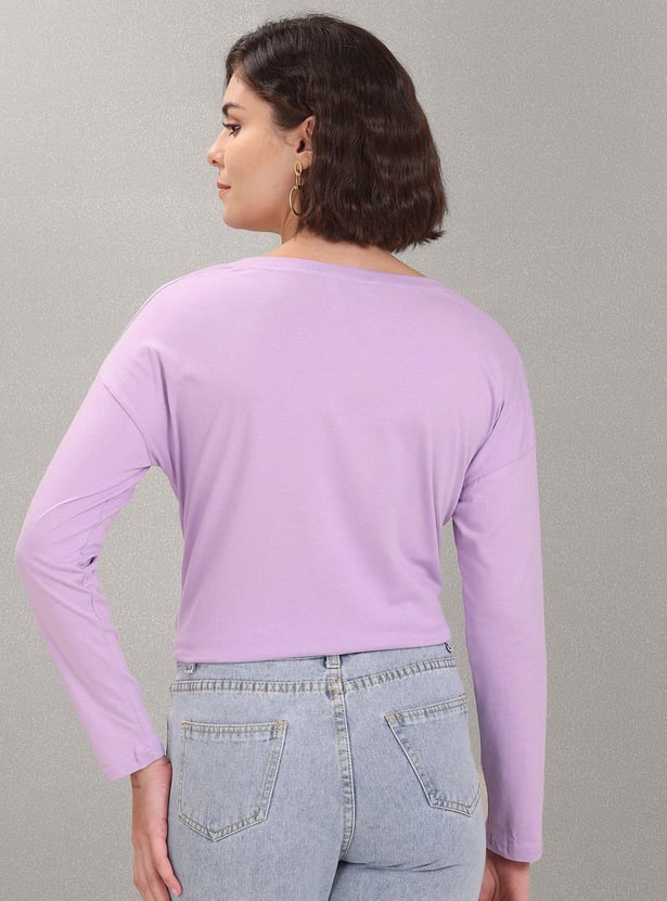 U.S. POLO ASSN. Women V-Neck Cotton Top