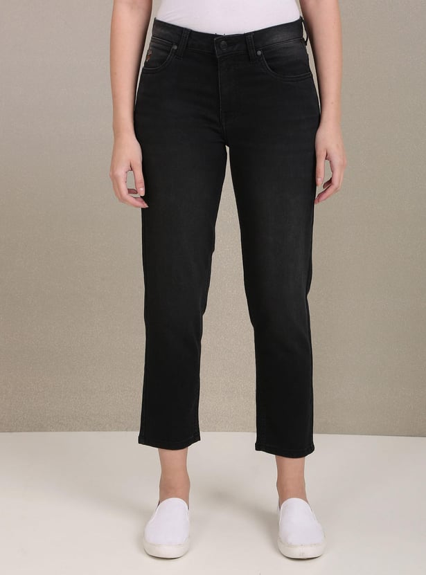 U.S. POLO ASSN. Straight Fit Cropped Jeans