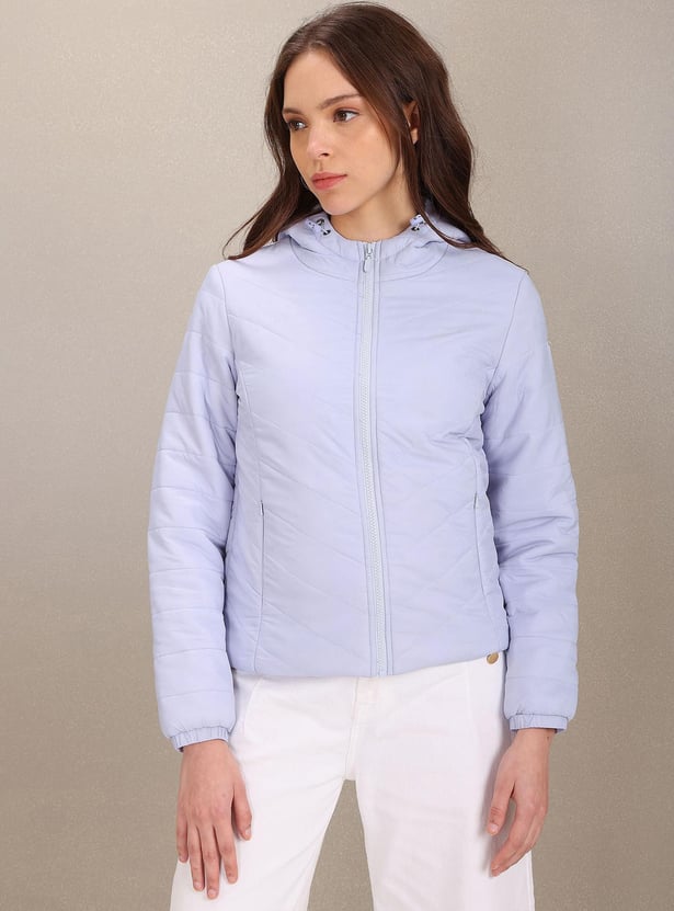 U.S. POLO ASSN. Women Quilted Hooded Padded Jacket
