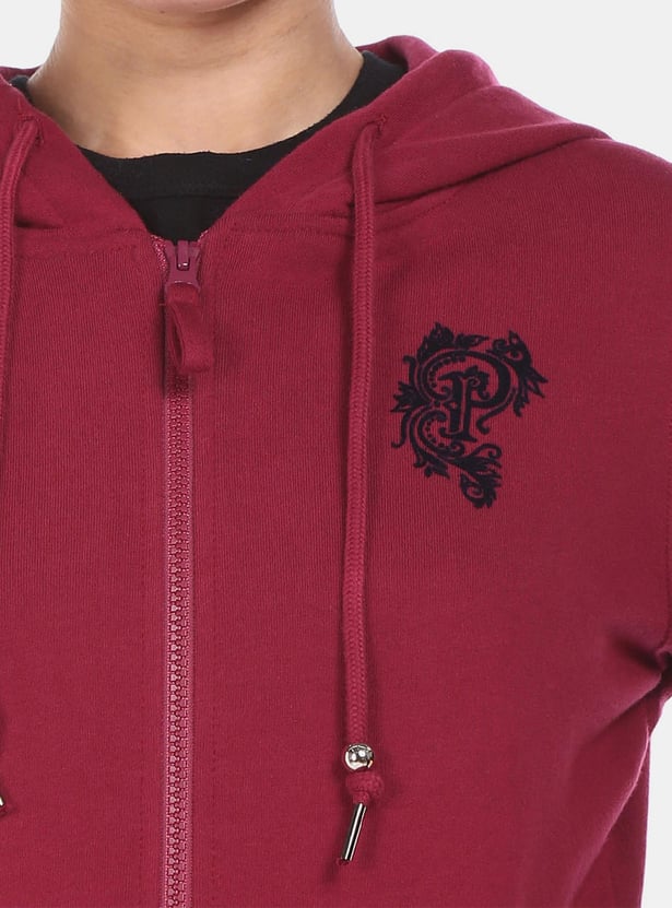 U.S. POLO ASSN. Women Solid Hooded Sweatshirt