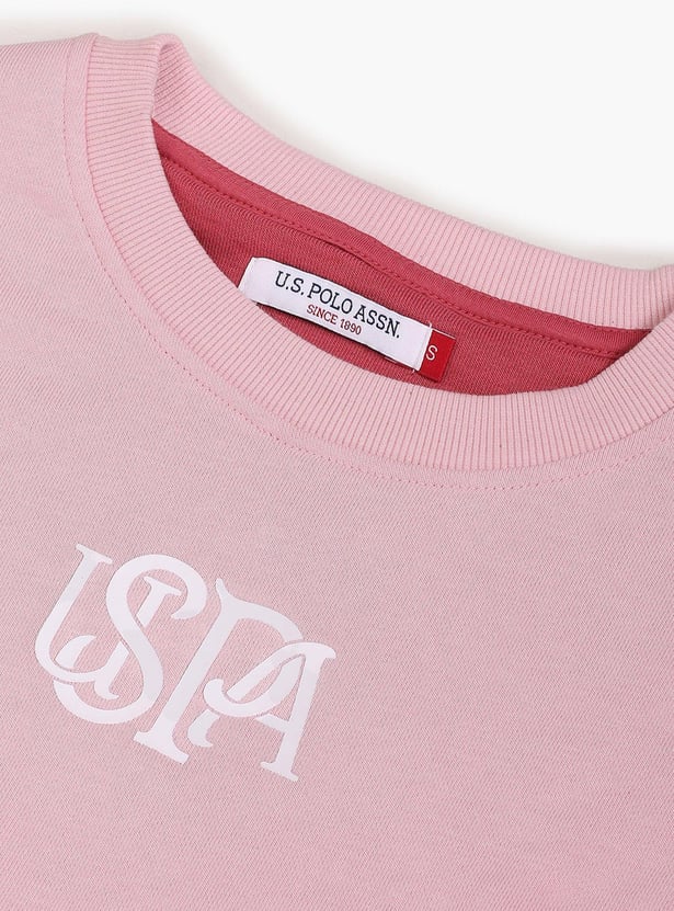 U.S. POLO ASSN. Women Colourblocked Sweatshirt