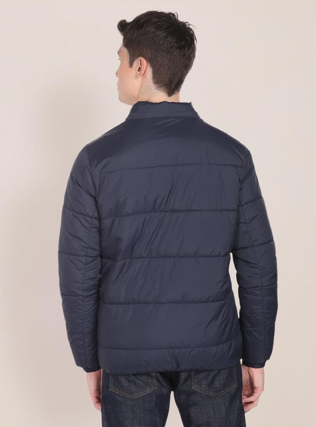 U.S. POLO ASSN. Men Solid Hooded Padded Jacket