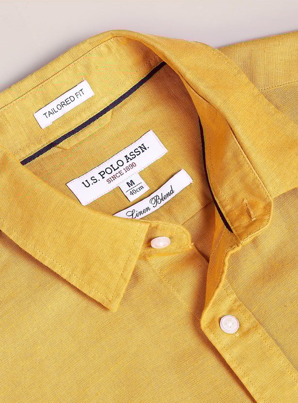 U.S. POLO ASSN. Men Solid Regular Fit Casual Shirt
