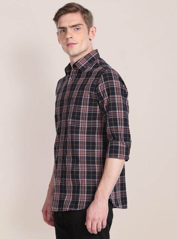 U.S. POLO ASSN. Men Checked Regular Fit Casual Shirt