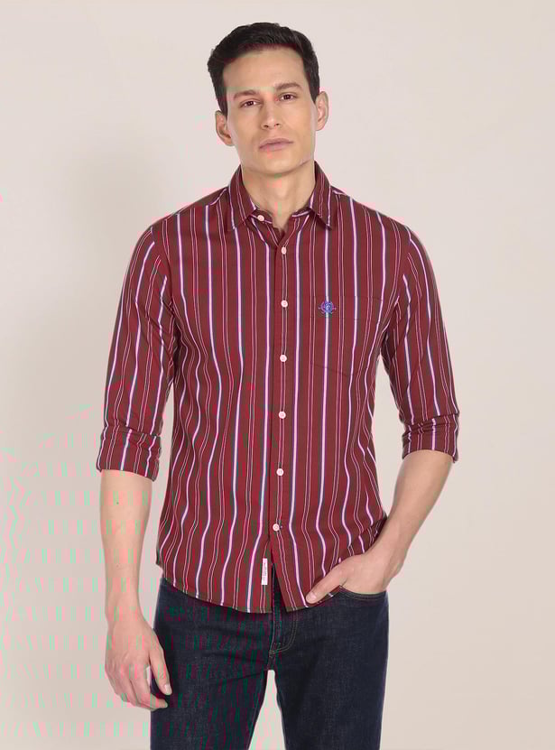 US POLO ASSN. Men Striped Regular Fit Casual Shirt