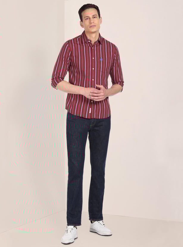US POLO ASSN. Men Striped Regular Fit Casual Shirt