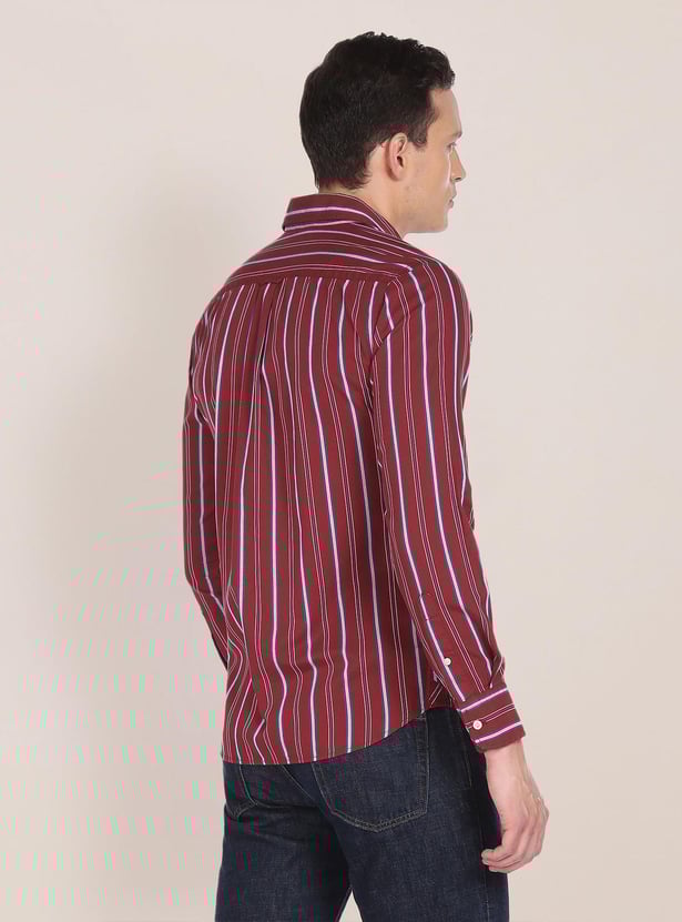 US POLO ASSN. Men Striped Regular Fit Casual Shirt