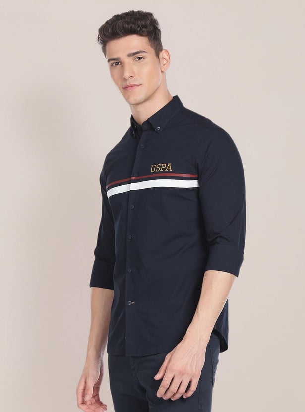 U.S. POLO ASSN. Men Striped Slim Fit Casual Shirt