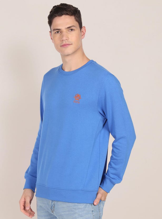 U.S. POLO ASSN. Men Solid Sweatshirt
