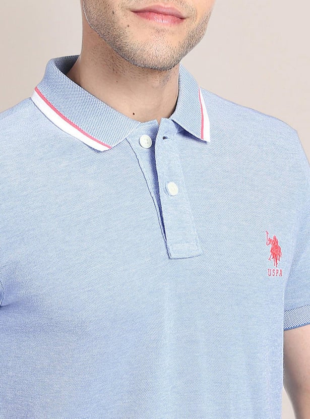 U.S. POLO ASSN. Men Solid Slim Fit Polo T-Shirt