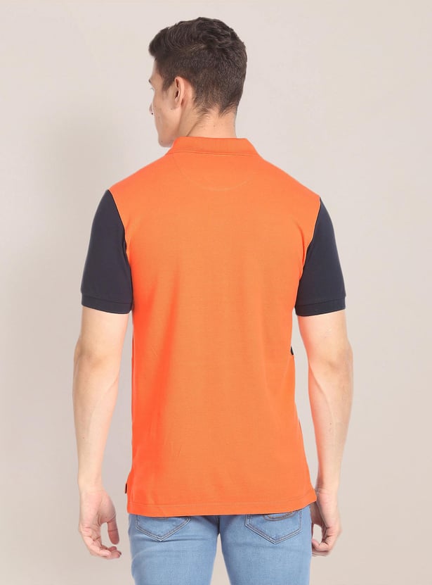 U.S. POLO ASSN. Men Logo Embroidered Slim Fit Polo T-shirt