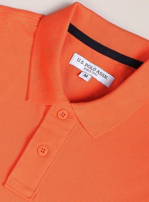 U.S. POLO ASSN. Men Logo Embroidered Slim Fit Polo T-shirt