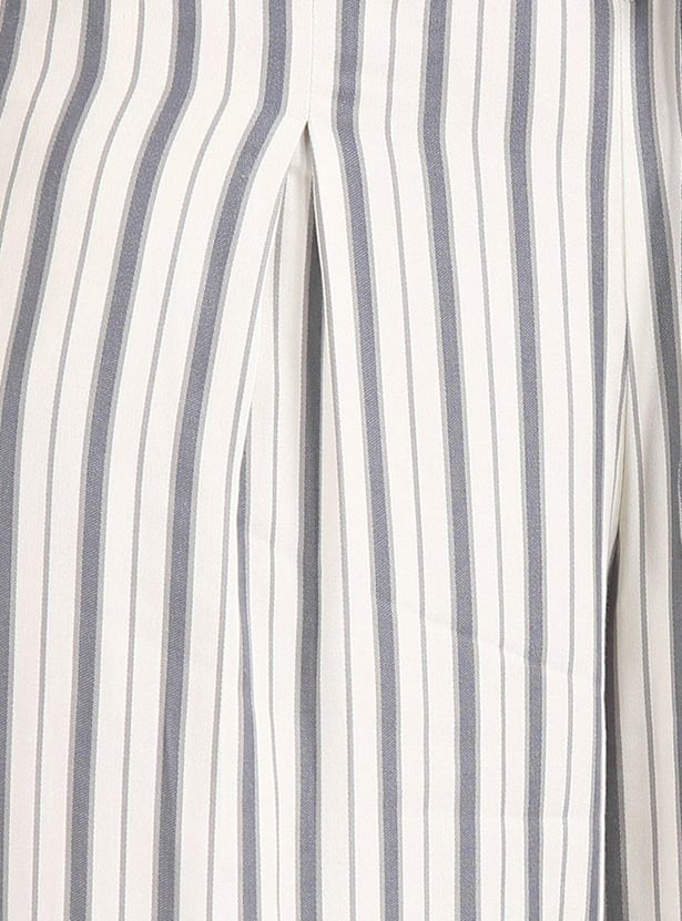 U.S. POLO ASSN. Women Striped Regular Fit Trousers