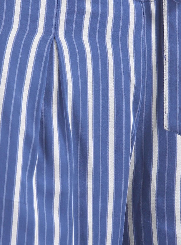 U.S. POLO ASSN. Women Striped Relaxed Fit Pants