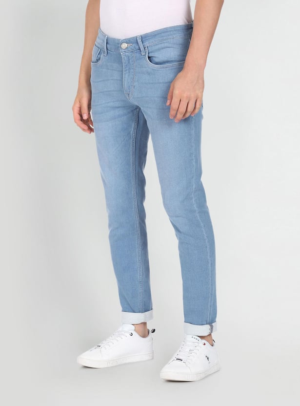 U.S. POLO ASSN. Men Stonewashed Brandon Jeans (Slim Tapered)