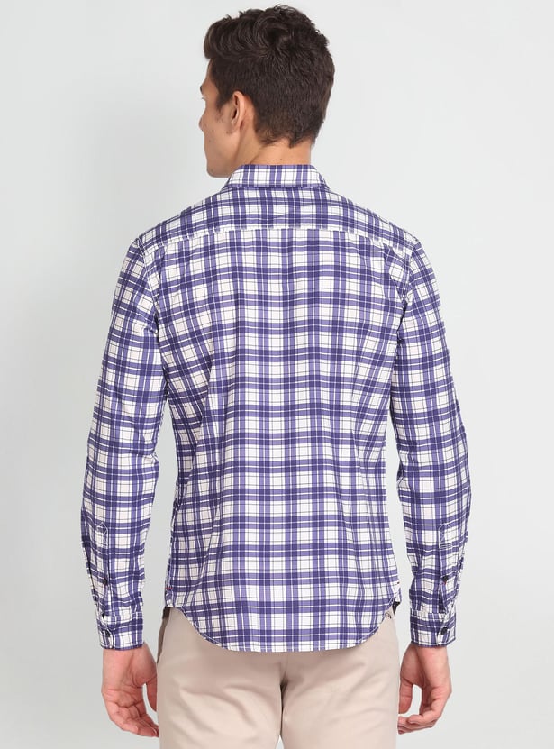 U.S. POLO ASSN. Men Checked Slim Fit Casual Shirt