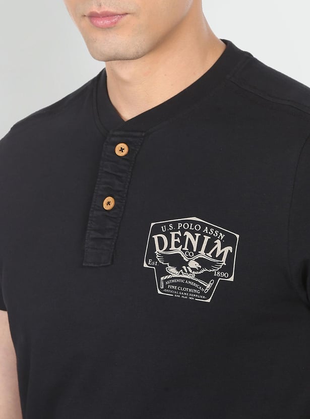 U.S. POLO ASSN. Men Back Printed Regular Fit T-shirt
