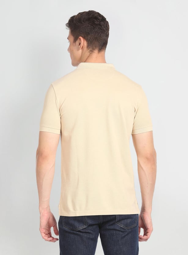 U.S. POLO ASSN. Men Printed Slim Fit Polo T-shirt