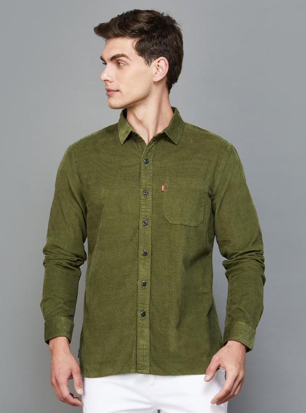 Levi's men's solid casual shirt best sale