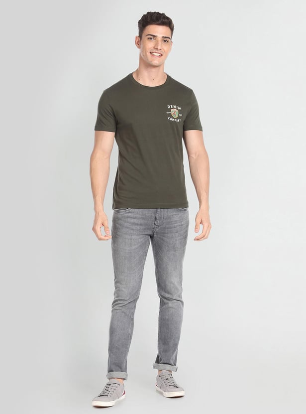 U.S. POLO ASSN. Men Solid Slim Fit T-Shirt