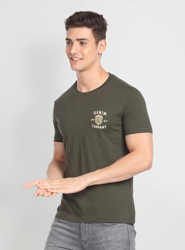 U.S. POLO ASSN. Men Solid Slim Fit T-Shirt