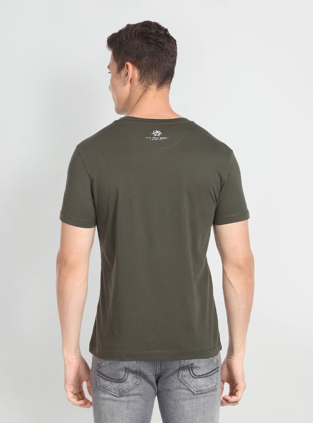 U.S. POLO ASSN. Men Solid Slim Fit T-Shirt