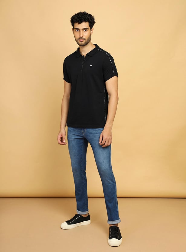 WRANGLER Men Solid Regular Fit Polo T-shirt