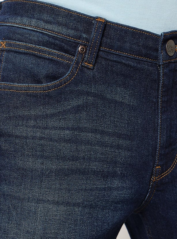Buy LEE Men Stonewashed Bruce Jeans (Skinny) from Lee at just INR 3299.0